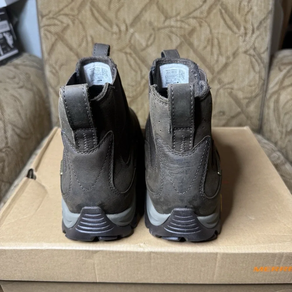 Merrell Men's Moab‎ Adventure Chelsea PLR Waterproof Boot Brown Size 8 Wide